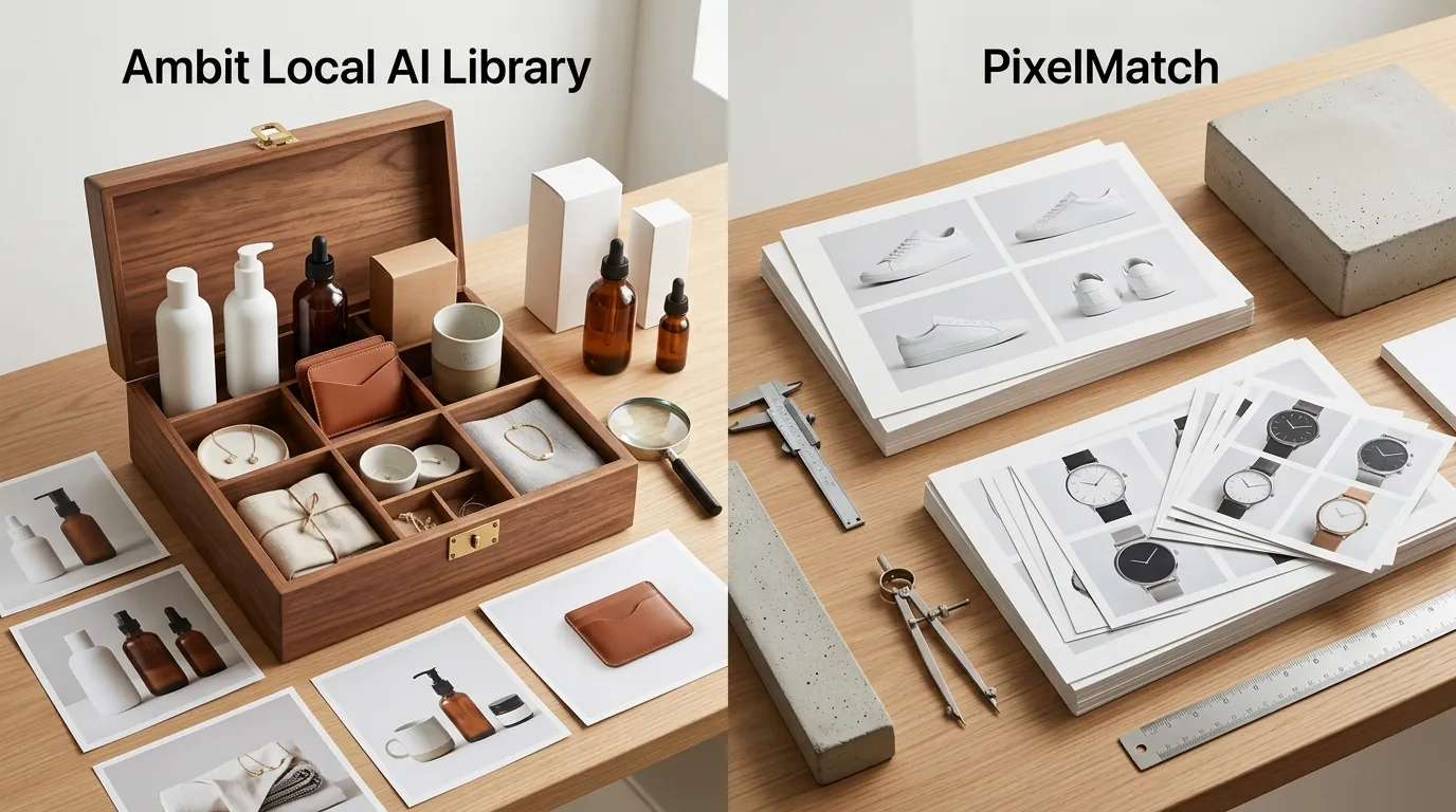 Ambit Local AI Library for Ecommerce Assets vs PixelMatch